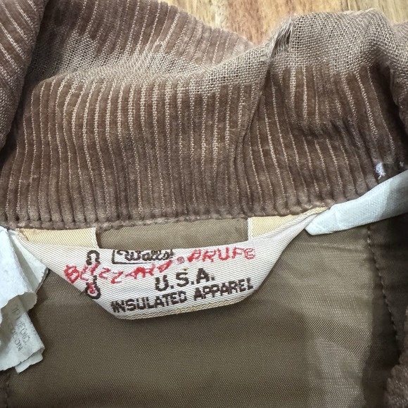 Vintage Walls Jacket Mens M Beige Blizzard Pruf‎ Distressed Workwear Canvas 80s - Picture 2 of 12